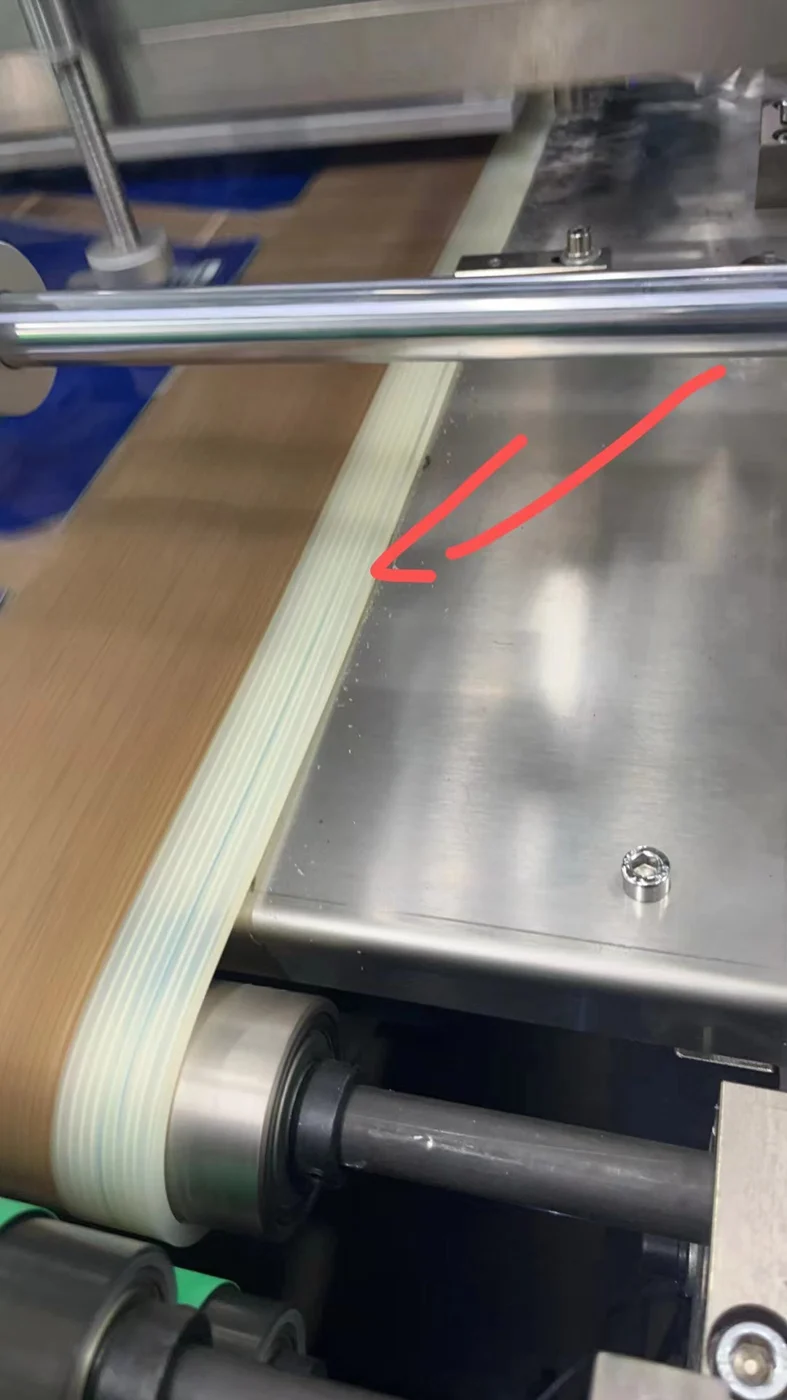 Silicone belt in an industrial application