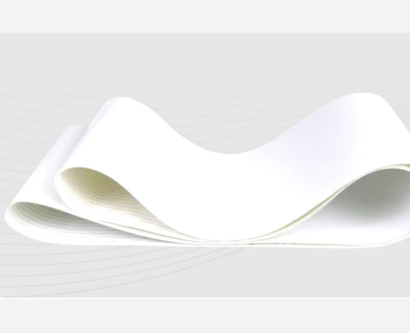 Endless Finger-Spliced Fabric Silicone Belt