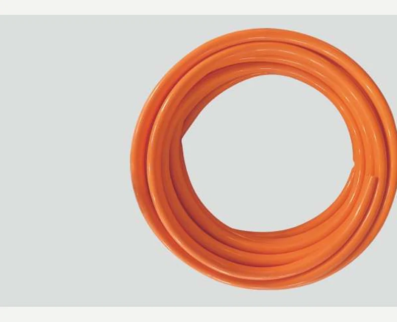 Corona Silicone Tube — Orange, Coiled